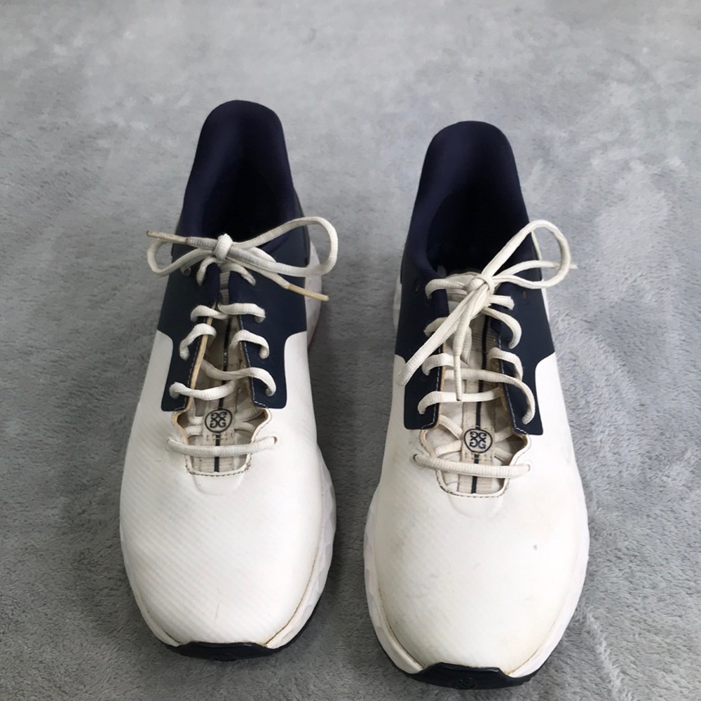 G/FORE Men's MG4+ Spikeless Golf Shoes Navy/ White Size 9.5